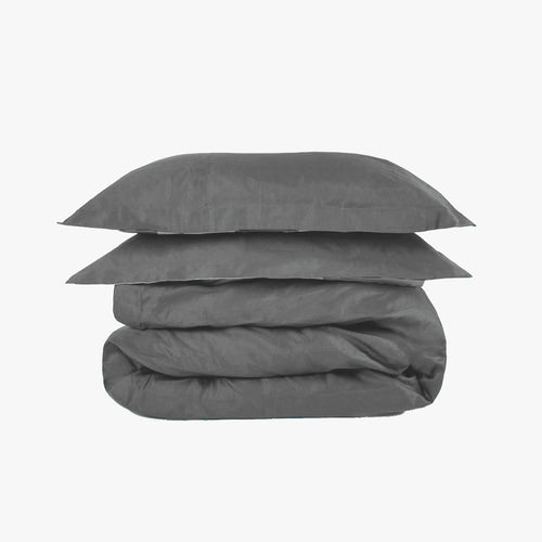 Grey Oxford Pillowcase | House Babylon Collection | Luxurious Egyptian Cotton