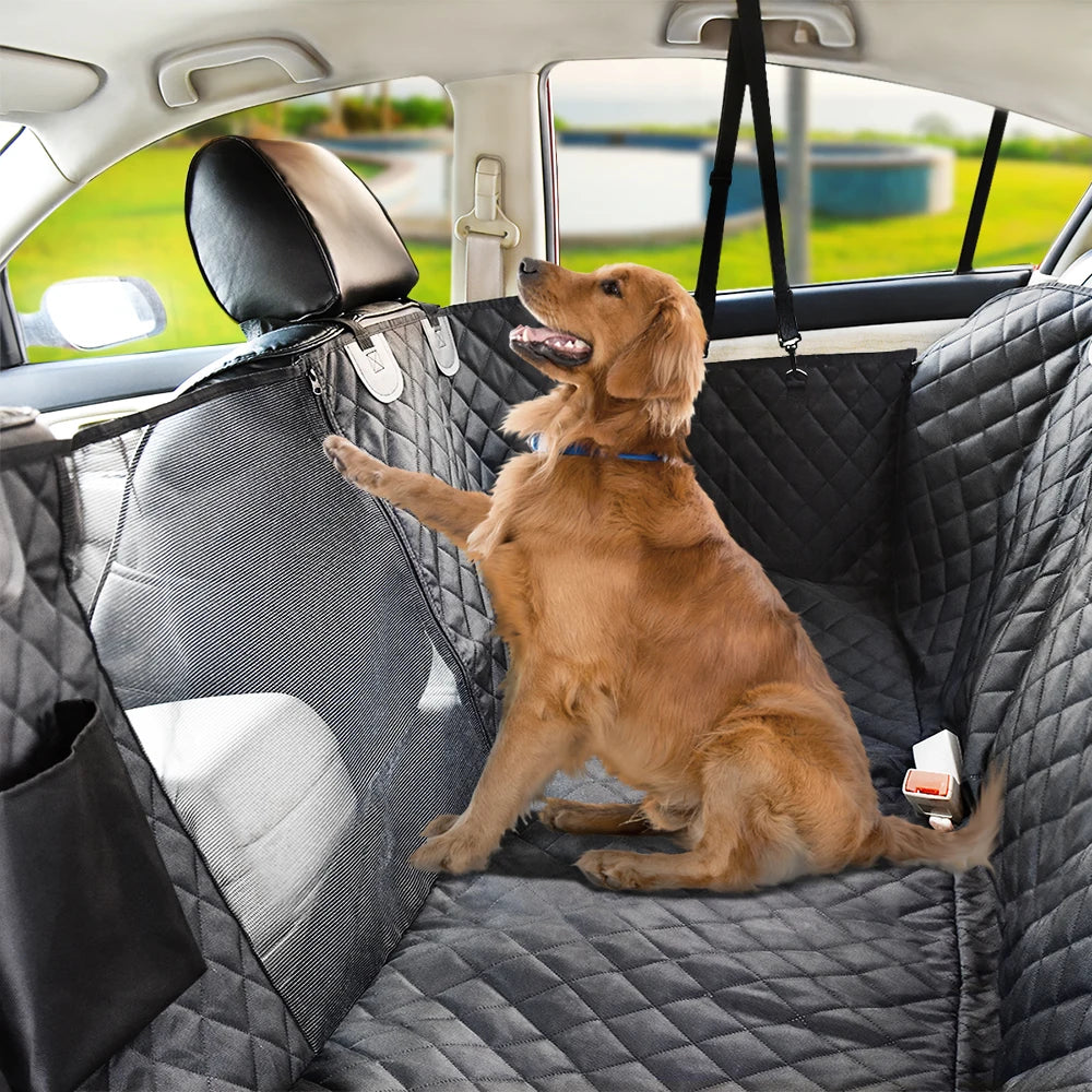 Luxurious PETRAVEL Waterproof Dog Car Seat Cover – Premium Hammock Protector for Safe and Comfortable Pet Travel