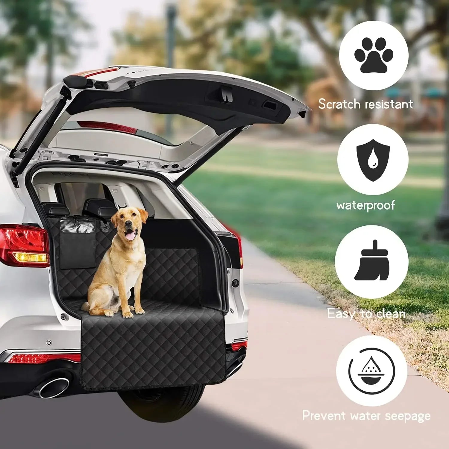 Luxurious Waterproof Dog Car Seat Cover 5