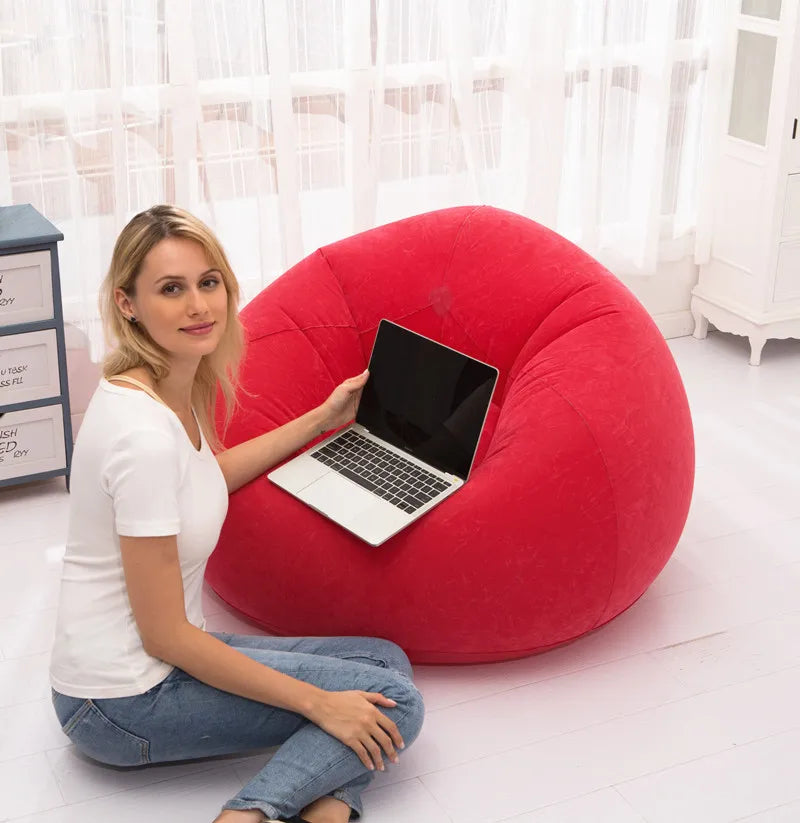 Large Lazy Inflatable Sofa Chairs PVC Lounger Seat Bean Bag Sofas Pouf Puff Couch Tatami Living Room Supply