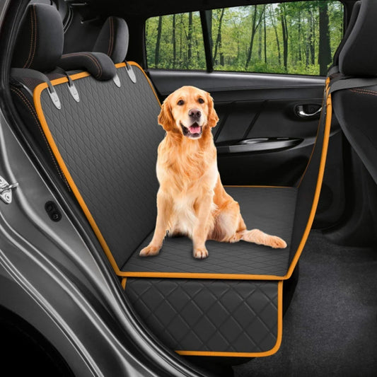 Waterproof Dog Car Seat Cover | Premium Pet Travel Hammock & Back Seat Protector