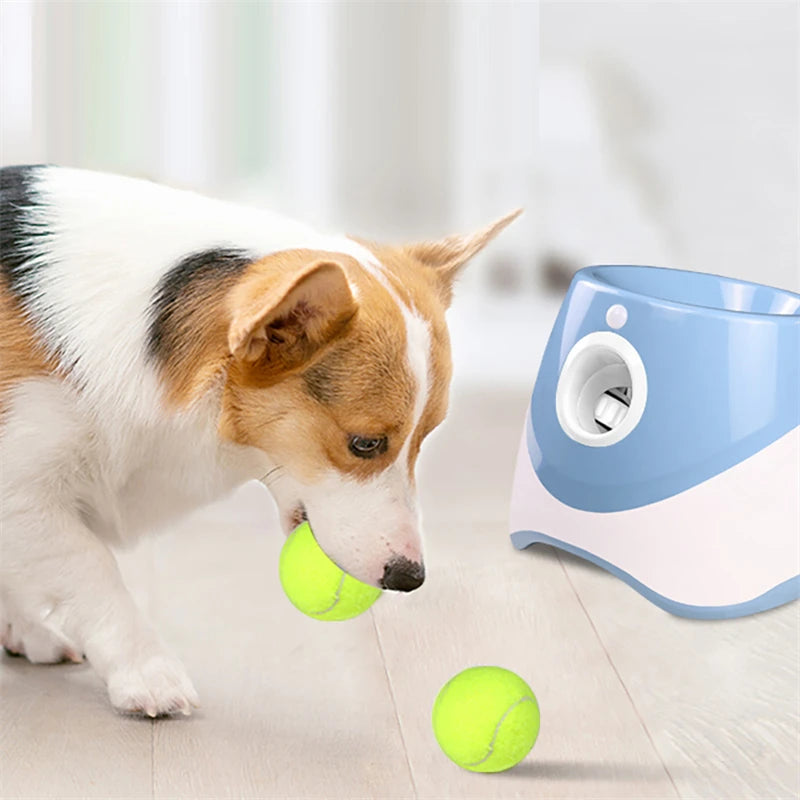 Luxurious Automatic Dog Tennis Ball Launcher – Rechargeable Interactive Toy for Endless Fun and Exercise