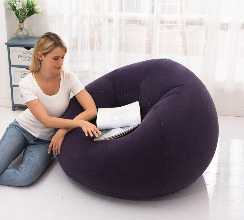 Large Lazy Inflatable Sofa Chairs PVC Lounger Seat Bean Bag Sofas Pouf Puff Couch Tatami Living Room Supply