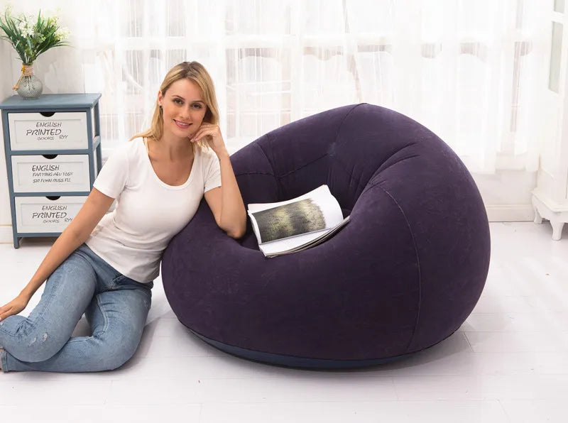 Large Lazy Inflatable Sofa Chairs PVC Lounger Seat Bean Bag Sofas Pouf Puff Couch Tatami Living Room Supply