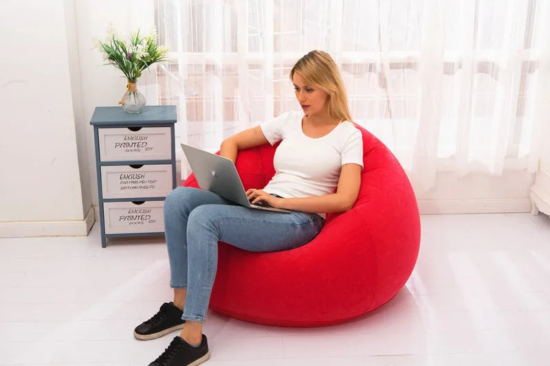 Large Lazy Inflatable Sofa Chairs PVC Lounger Seat Bean Bag Sofas Pouf Puff Couch Tatami Living Room Supply