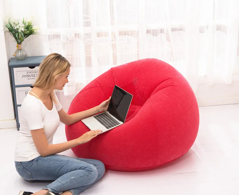 Large Lazy Inflatable Sofa Chairs PVC Lounger Seat Bean Bag Sofas Pouf Puff Couch Tatami Living Room Supply