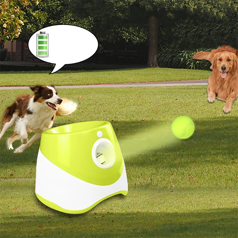 Luxurious Automatic Dog Tennis Ball Launcher – Rechargeable Interactive Toy for Endless Fun and Exercise