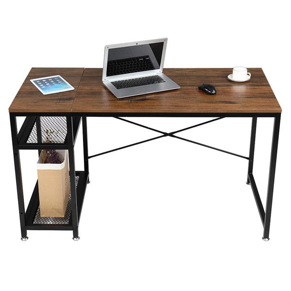 Stylish Wooden Computer Desk for Home Office - Durable & Functional