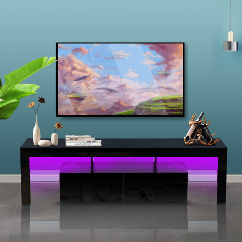 Modern TV Stand with LED Light – Stylish Entertainment Center for Your Living Room