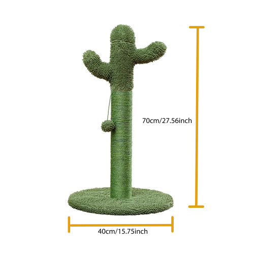 Cactus Cat Scratching Post with Natural Sisal Rope – Fun & Durable Cat Scratch Tower