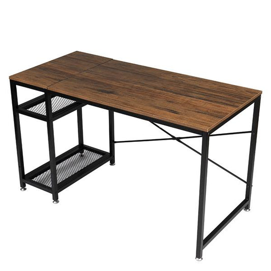 Stylish Wooden Computer Desk for Home Office - Durable & Functional